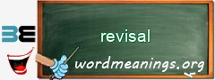 WordMeaning blackboard for revisal